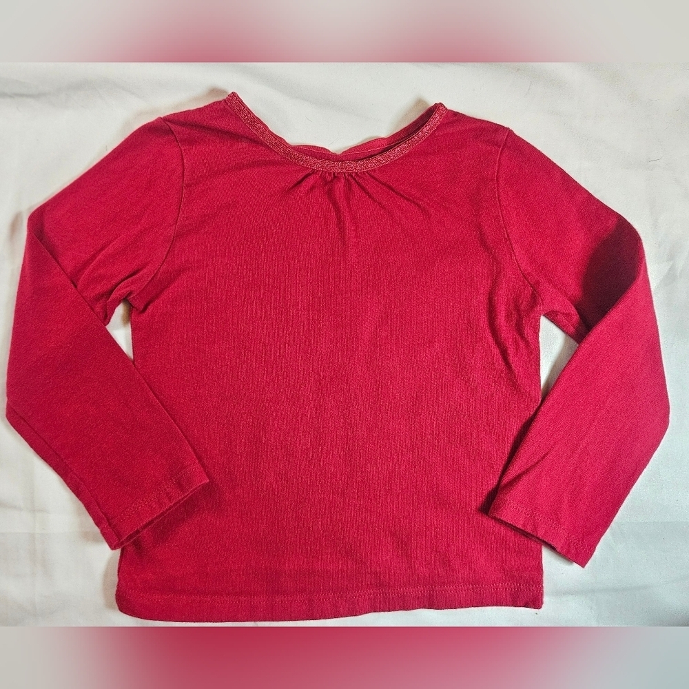 Garanimals Girls Red Long Sleeve Crewneck Pullover Top Size 4T